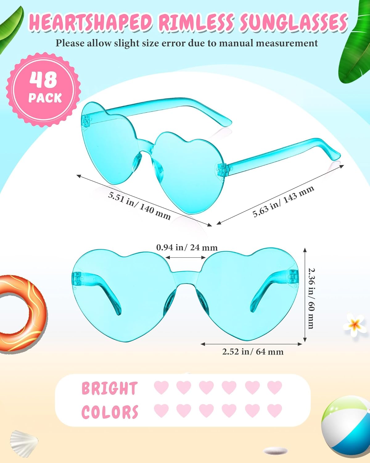 Kanayu Mixed Style Rimless Sunglasses Retro Party Favors Eyewear for Bachelor Party Photoshoot Costume Accessories - Image 2