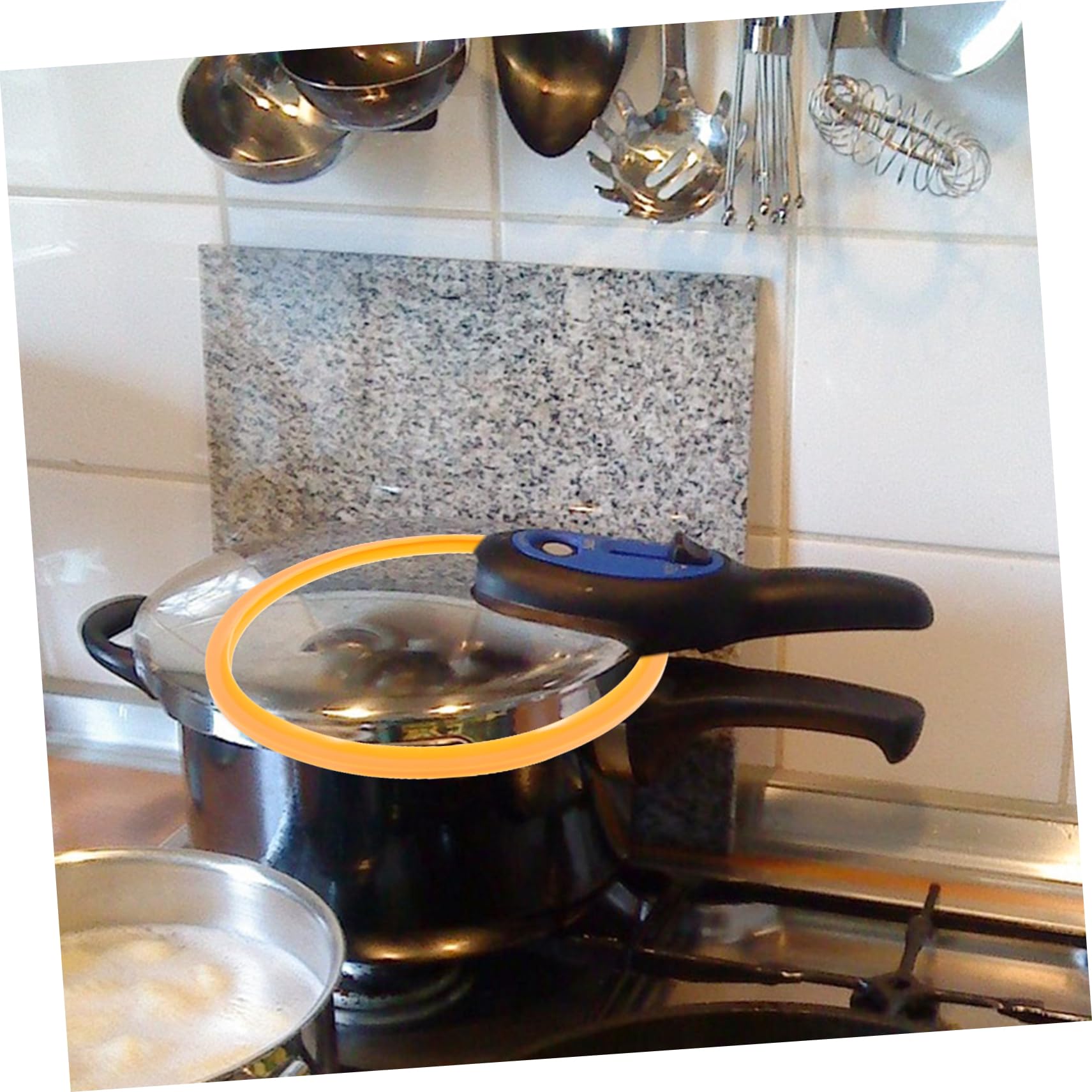 SHOWERORO Silikon Dichtungsring Schnellkochtopf Ersatzteil Flexibel 22cm Küchenzubehör Für Sicheren Druckkochtopf Einsatz