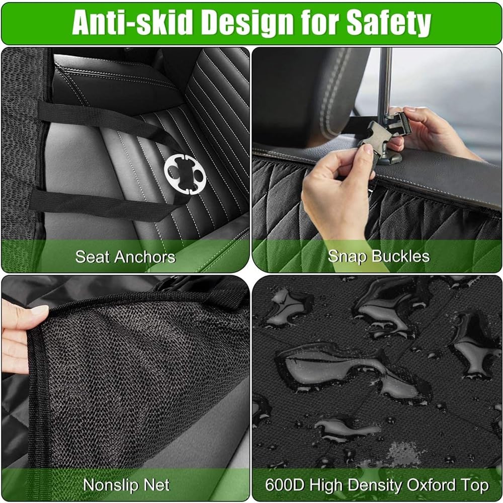 Funda Asiento Coche Perro Funda para asiento de coche para perros, hamaca para mascotas, accesorios para coche para perros, almohadilla para tapa de maletero, Protector trasero para coche Funda Coche