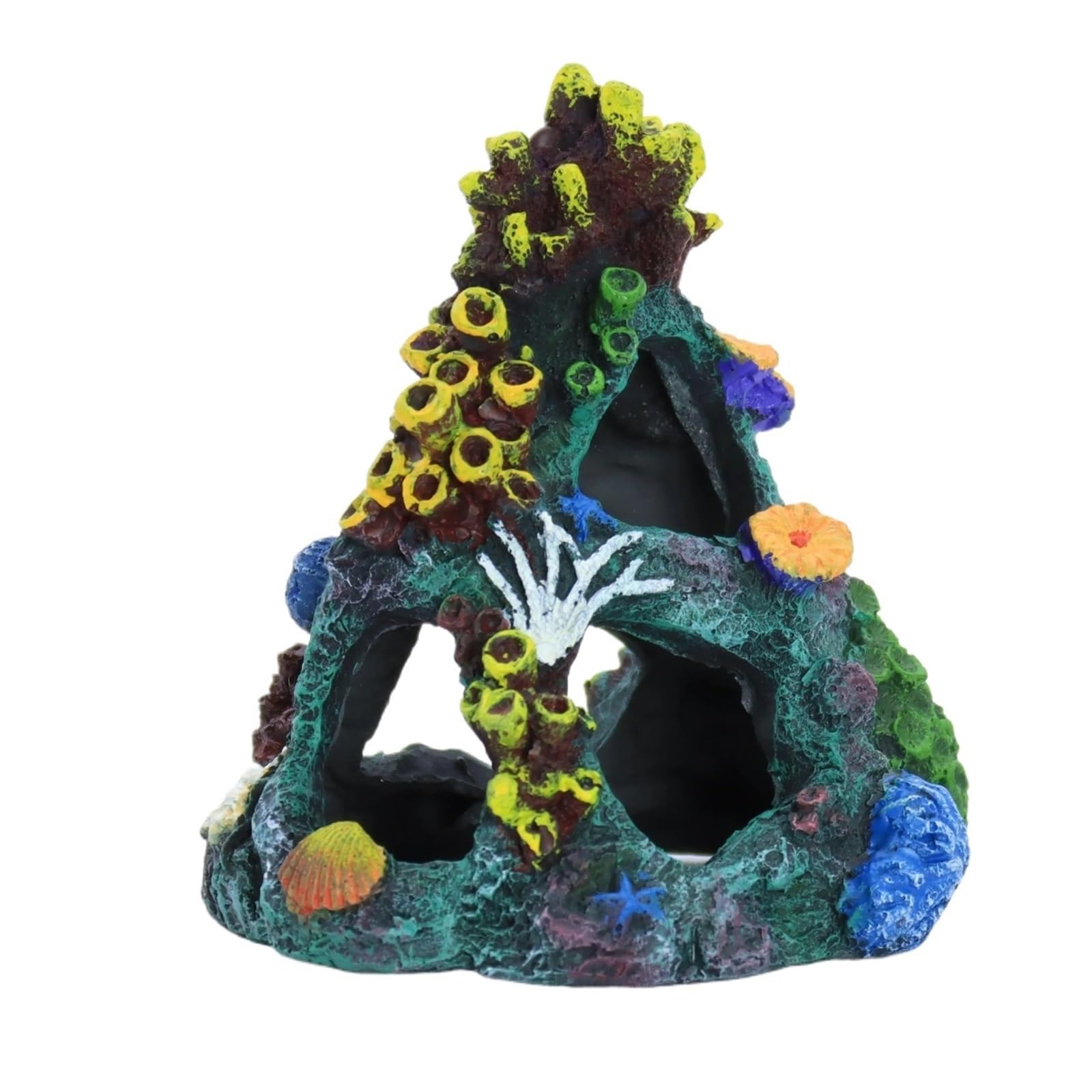ZUXWUX Aquarium Ornament Multi-Colored Artificial Coral Reef Decoration Vibrant Resin Aquarium Accessories