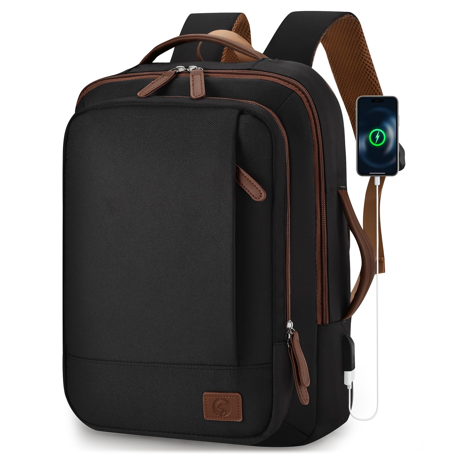 40x30x15cm British Airways Air France Expansible 10cm 40x30x25cm Eurowings Mochila Viaje Cabina Avion, Impermeable Mochilas Equipaje de Mano Mochila Ordenador Portatil 15,6 Pulgadas