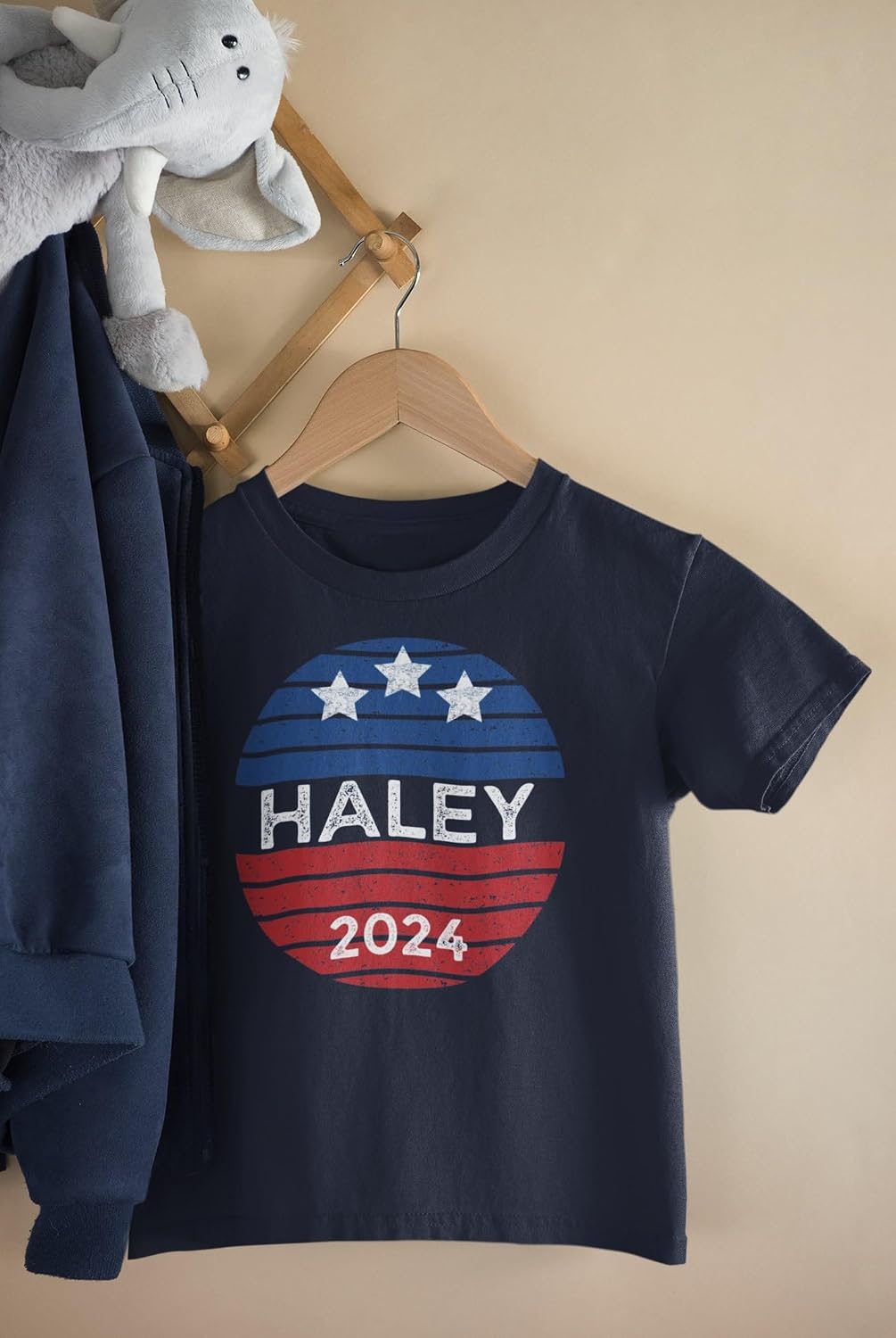 Election 2024 Nikki Haley Patriotic Vintage Sunset 2024 Toddler T Shirt