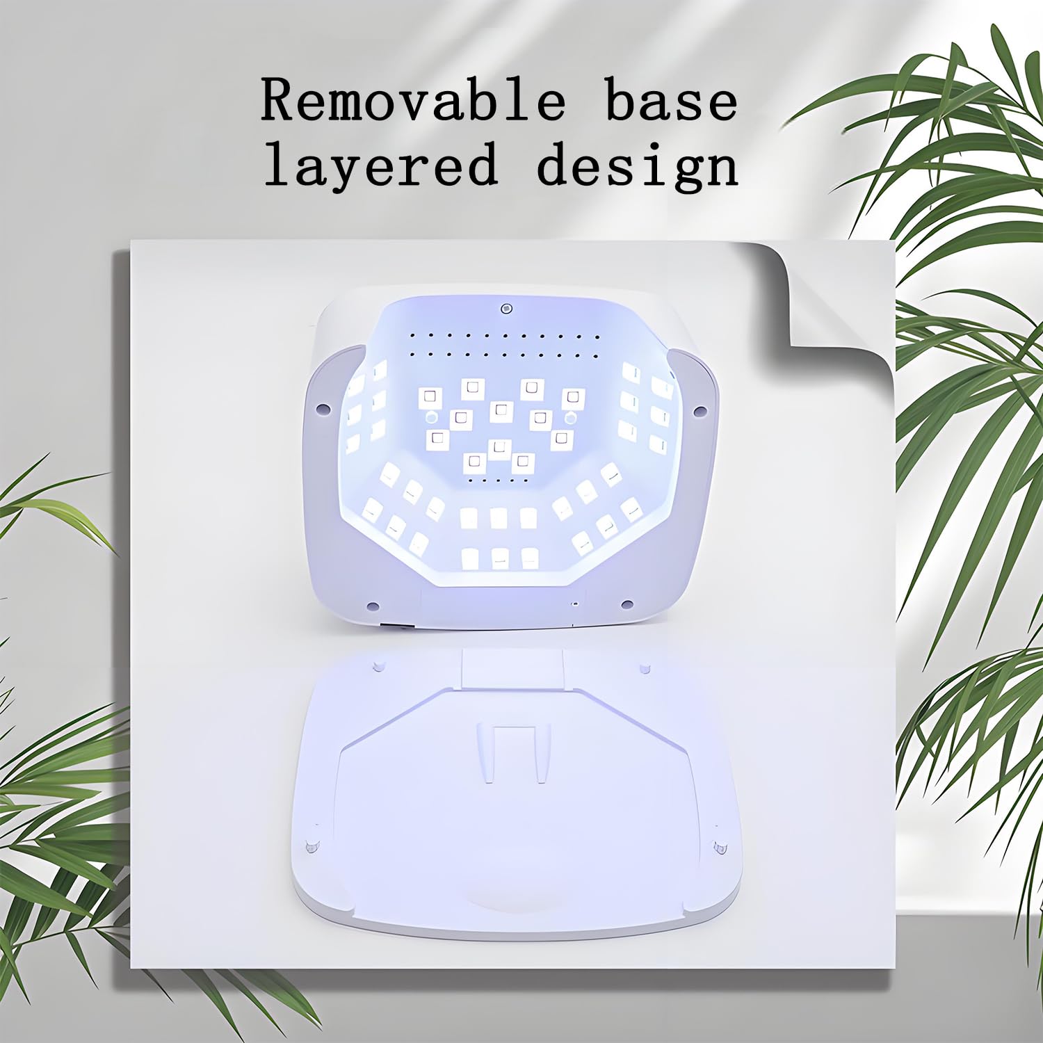 Lampa do paznokci, 168 W, lampa LED do paznokci, czterobiegowy timing, profesjonalna lampa do paznokci, żelowy lakier do paznokci, narzędzie do suszenia paznokci z 42 lampkami
