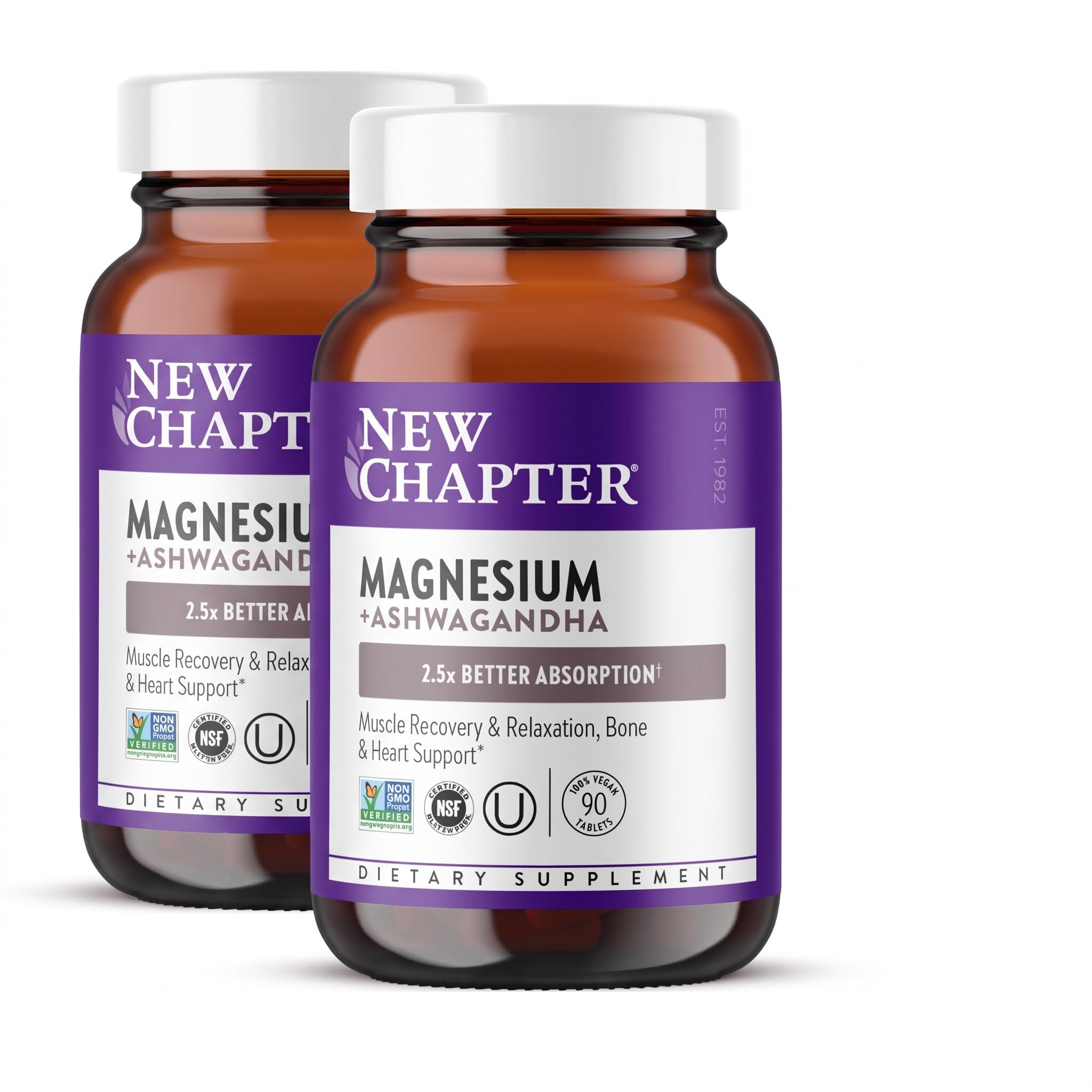 New Chapter Magnesium Glycinate 325mg & Ashwagandha Supplement, 60 Tablets — Amazon image 9