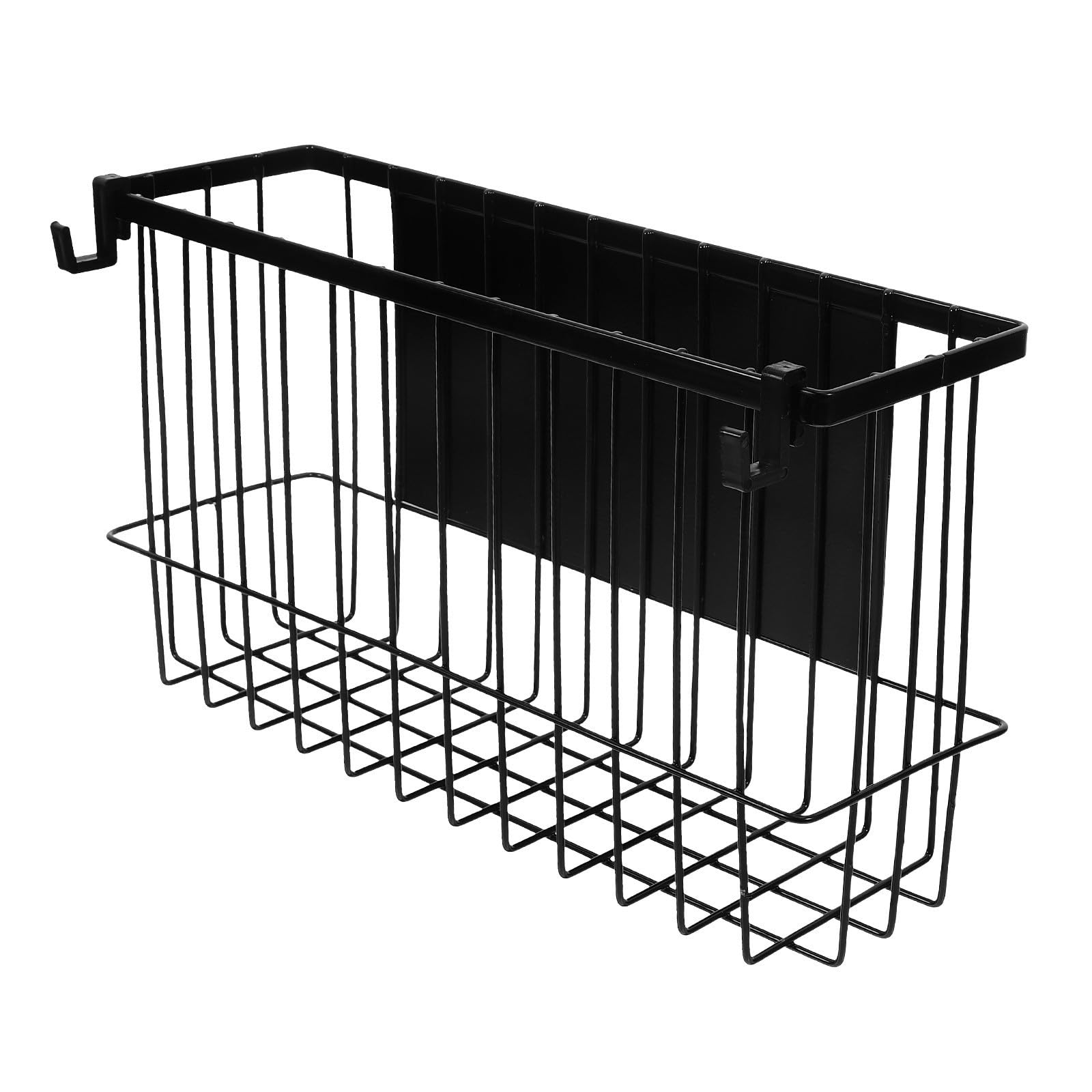 Rangement réfrigérateur magnétique noir sans perçage | Étagère épices cuisine gain de place