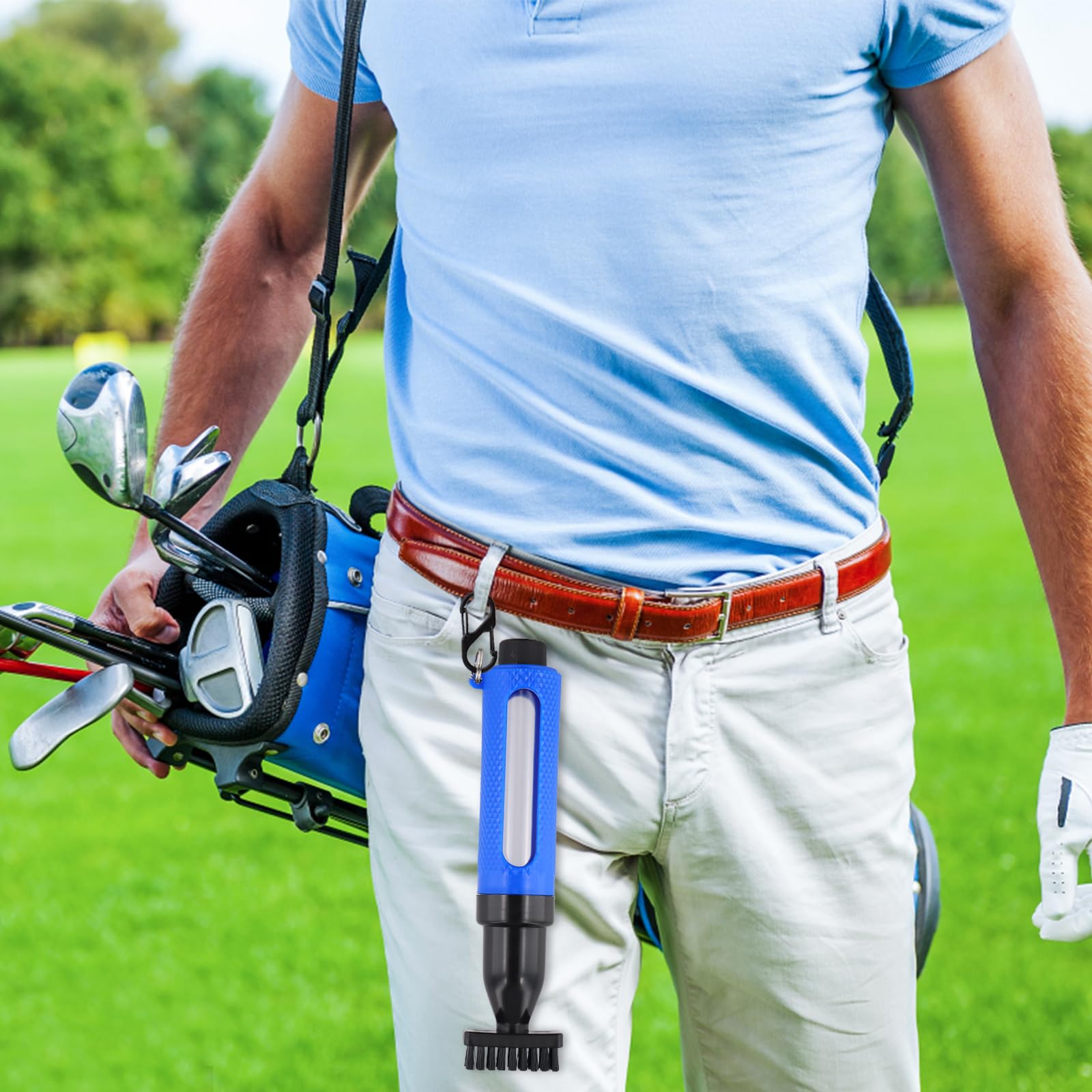 Szczotka do kija golfowego, szczotka do kija golfowego i środek do czyszczenia rowków, wielofunkcyjne szczotki do użytku domowego, przenośne szczotki na prezenty dla mężczyzn, kobiet