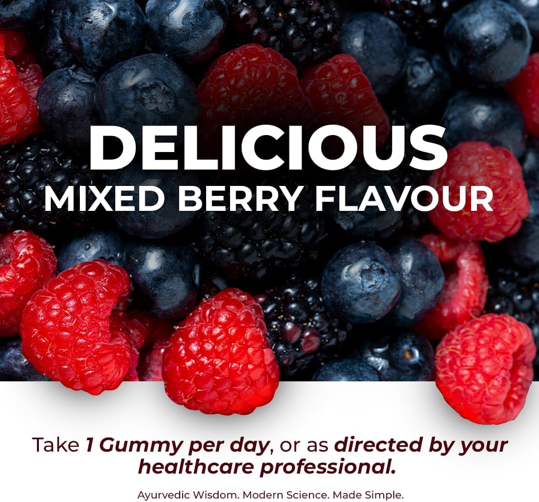 The Wellness Project 14-in-1 Hair, Skin & Nails Gummies with 10,000 mcg Biotin, Keratin, Hyaluronic & Folic Acid, Vitamins A, B5, B6 & B12 & Sea Buckthorn | for Women & Men | Tasty Mixed Berry Flavor - Image 9