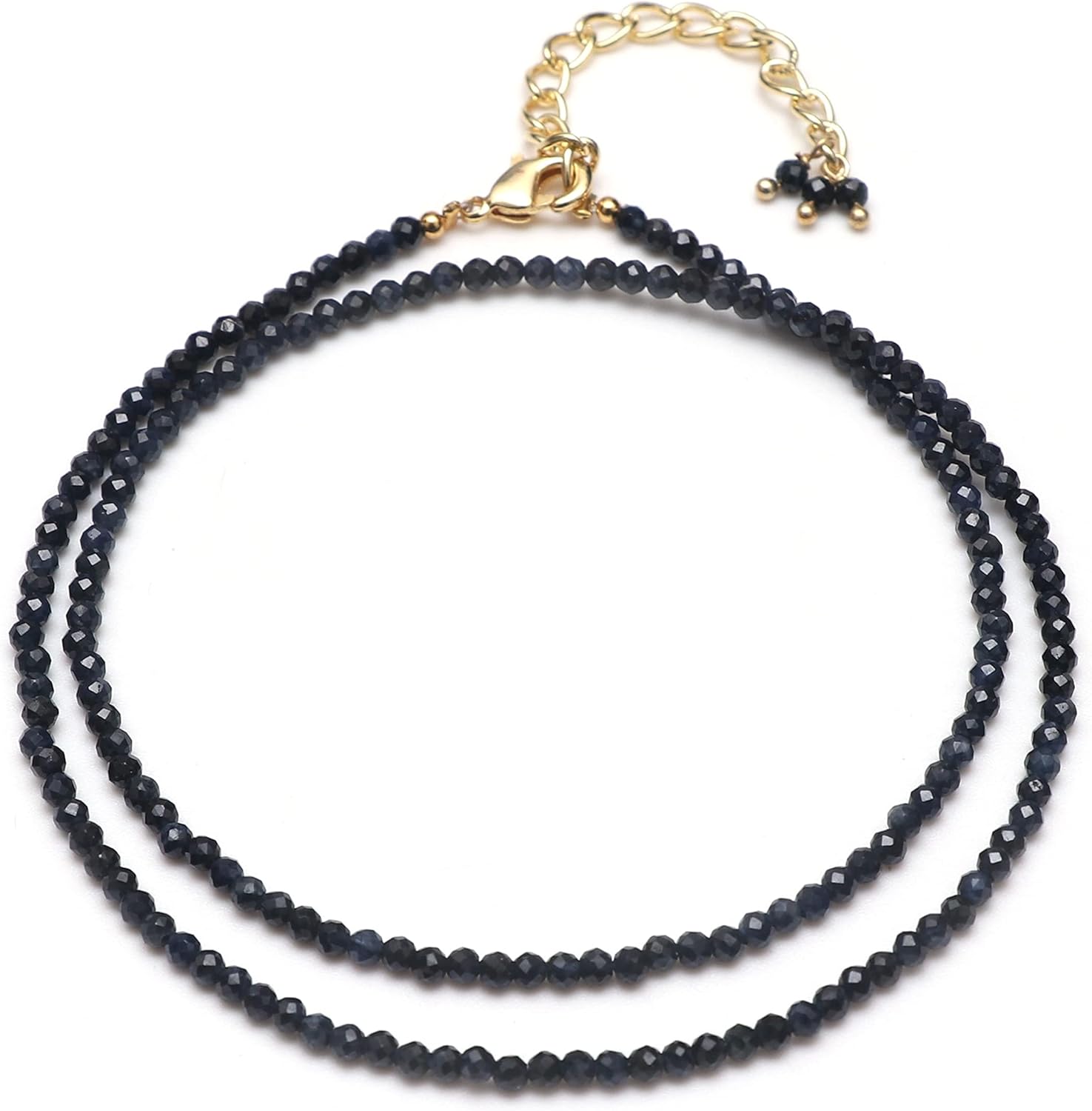 Gempires Handmade Beaded Gemstone Necklace Healing Crystal Choker Jewelry Hypoallergenic 18 Inch Gold Plated Elegant Everyday Wear Jewelry