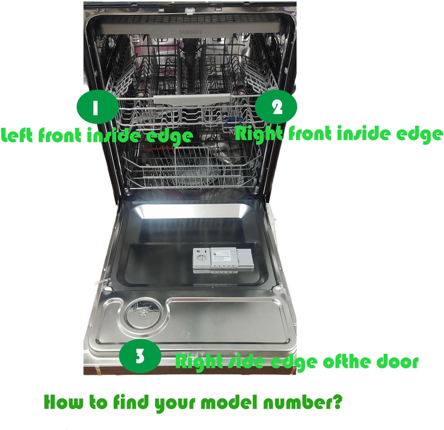 2024 Upgraded Dishwasher DD82-01385B A/S Assembly-Middle Rack Assembly Replacement for Samsung Dishwasher Dishrack Modle DW80R2031/DW80M2020US Series