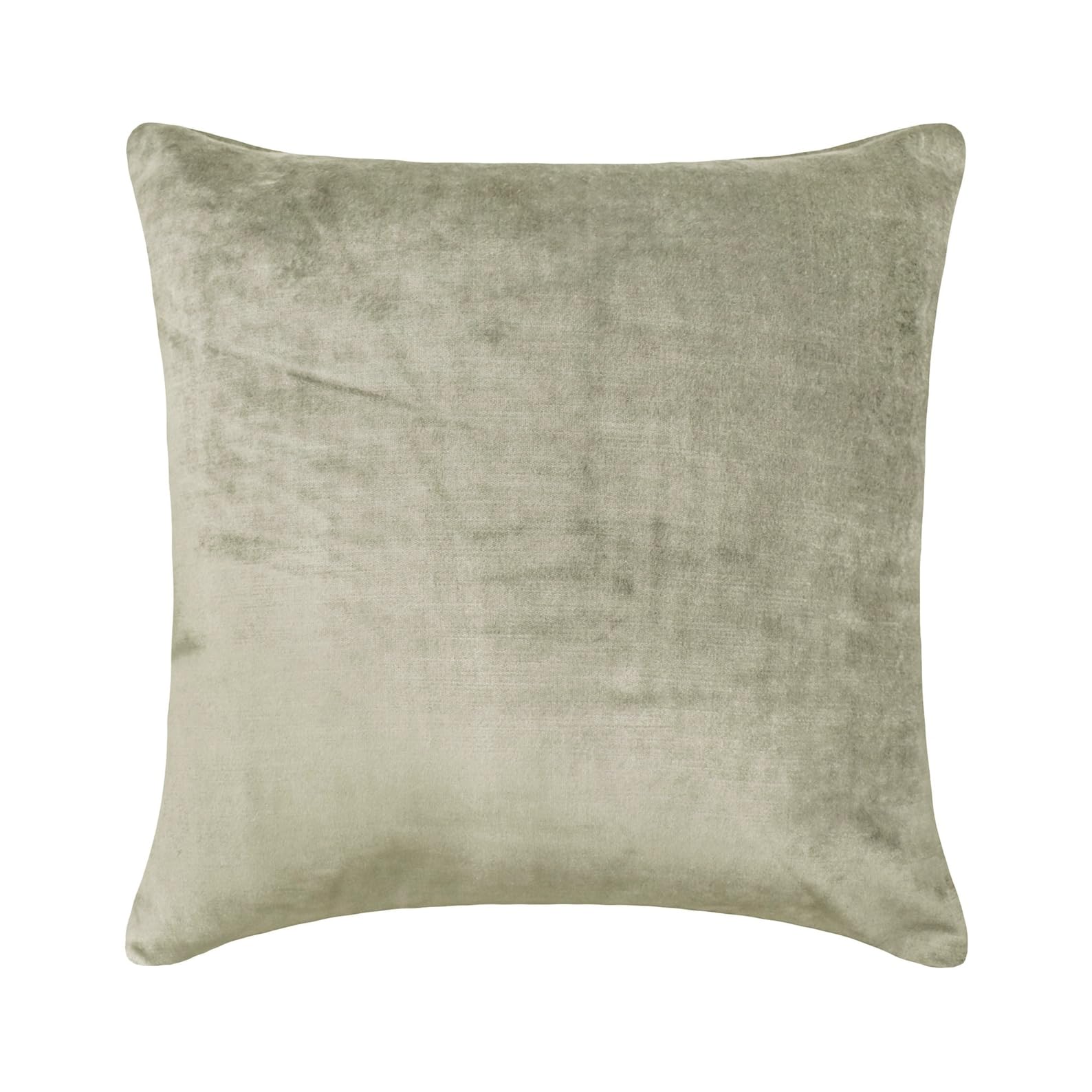 The HomeCentric Decorative Silver Pack of 2, 40x40 cm (16"x16") Cushion Covers, Velvet Double Side, Linen & Top Zipper Cushion Covers, Solid Pattern Modern Style - Velvet Silver Jules โ image 1