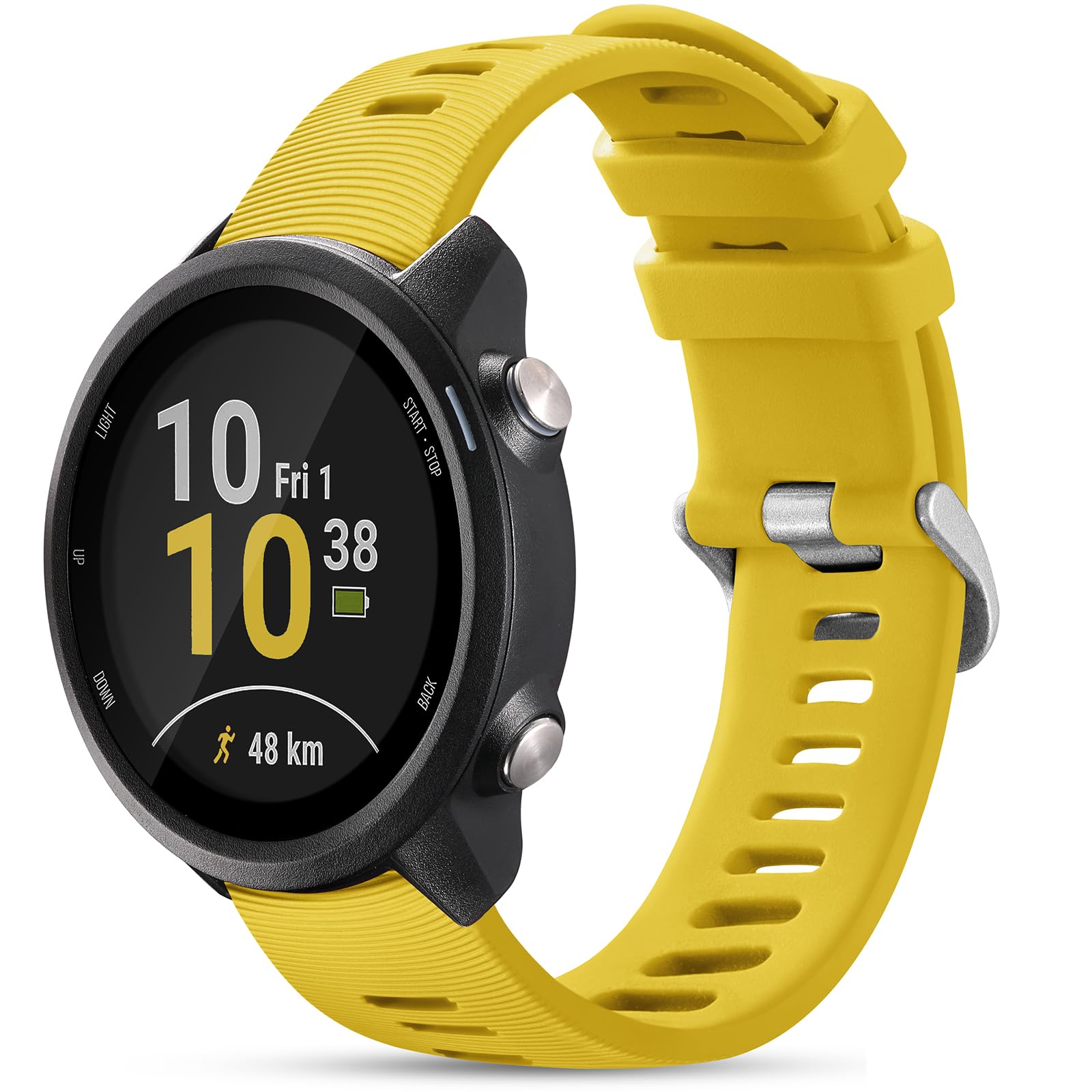 GEAK 20mm Soft Bands Compatible with Garmin Vivoactive 5 Watch Bands, 20mm Silicone Wristbands Compatible with Garmin Forerunner 245/ 255 Watch Band/