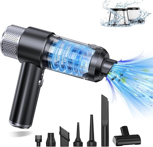 Vacuums, Handheld Vacuum Cordless - 2-in-1 Car Vacuum Suction & Blowing Function, 16000PA Car Vacuum Portable, Multi-Nozzles, Ideal for Pet Hair, Dust