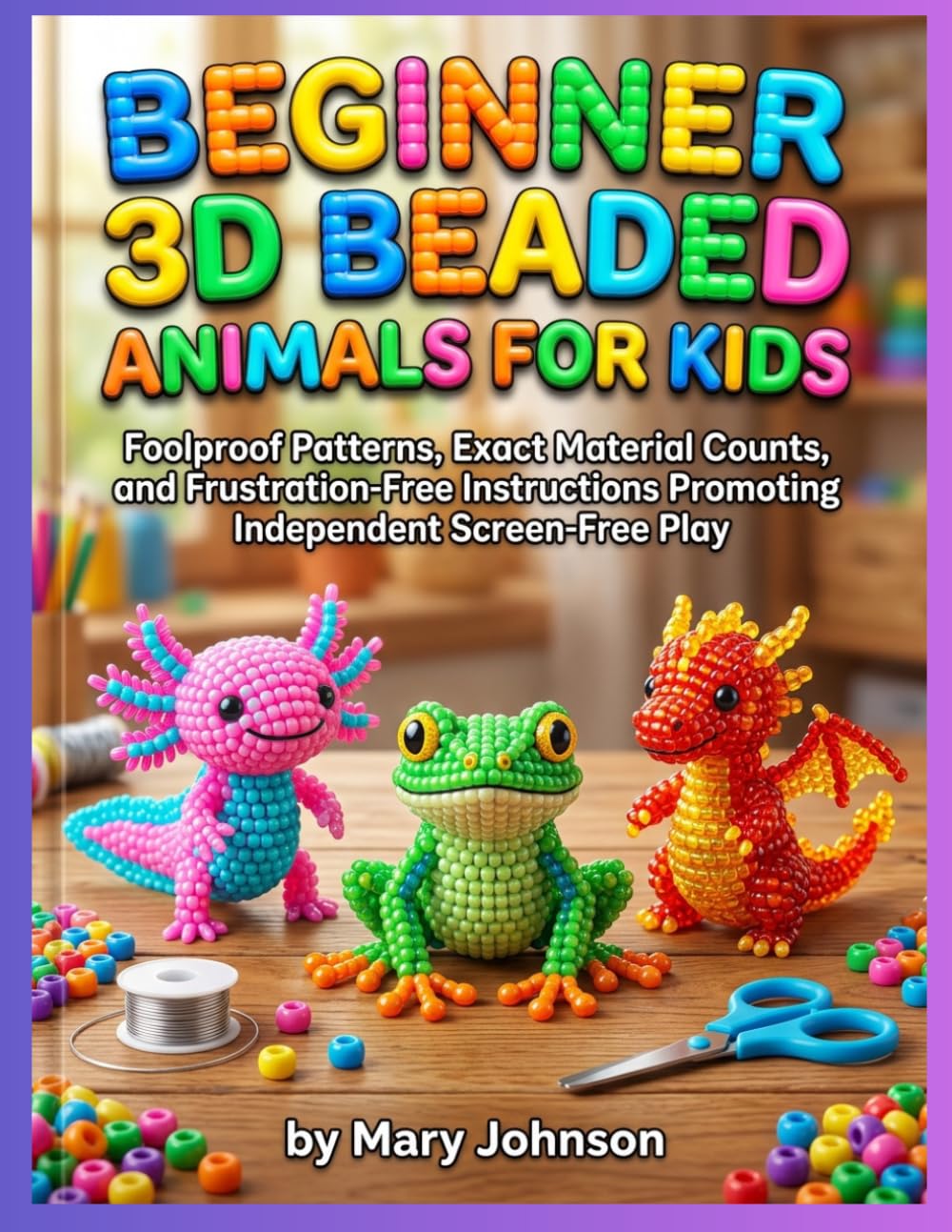 Beginner 3D Beaded Animals for Kids: Foolproof Patterns, Exact Material Counts, and Frustration-Free Instructions Promoting Independent Screen-Free Play