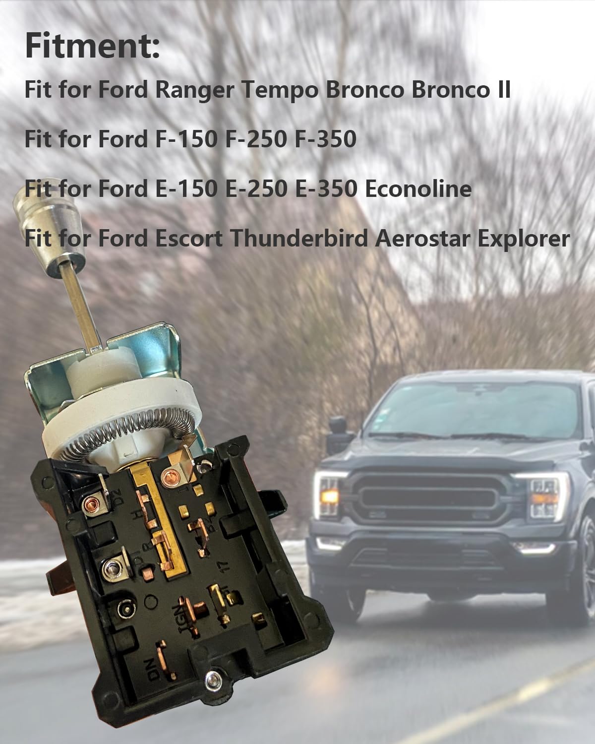 Headlight Switch Replace E7TZ-11654A Fit for Ford F-150 F-250 F-350 E-150 E-250 E-350 Explorer Ranger Tempo Bronco Thunderbird Aerostar 1987-1997 Light Control Switch