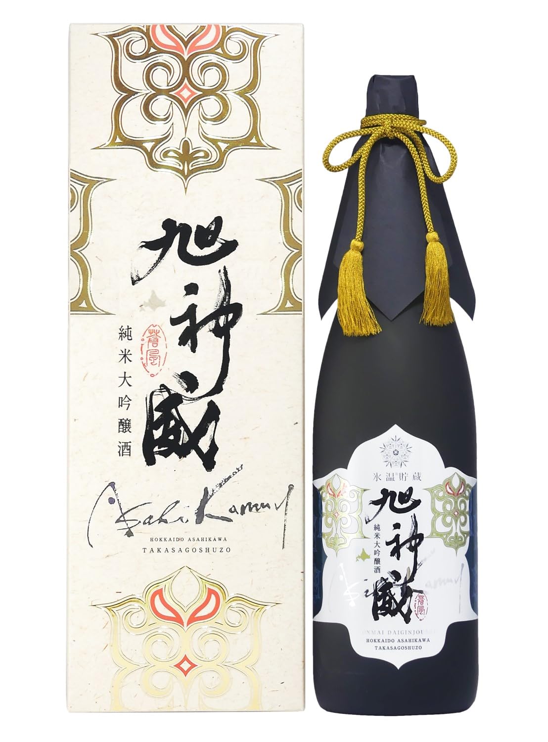Amazon.co.jp: 高砂酒造 純米大吟醸酒 氷温貯蔵 旭神威 [ 日本酒