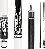 Vista 10 de HomeSeason Fiberglass Pool Cue 58" Professional Pool Stick 12.7mm 4-Layer Tip Low Deflection Cue Stick, 3 * 8/8Joint Pin, Ultra-Smooth, Billiard Cue