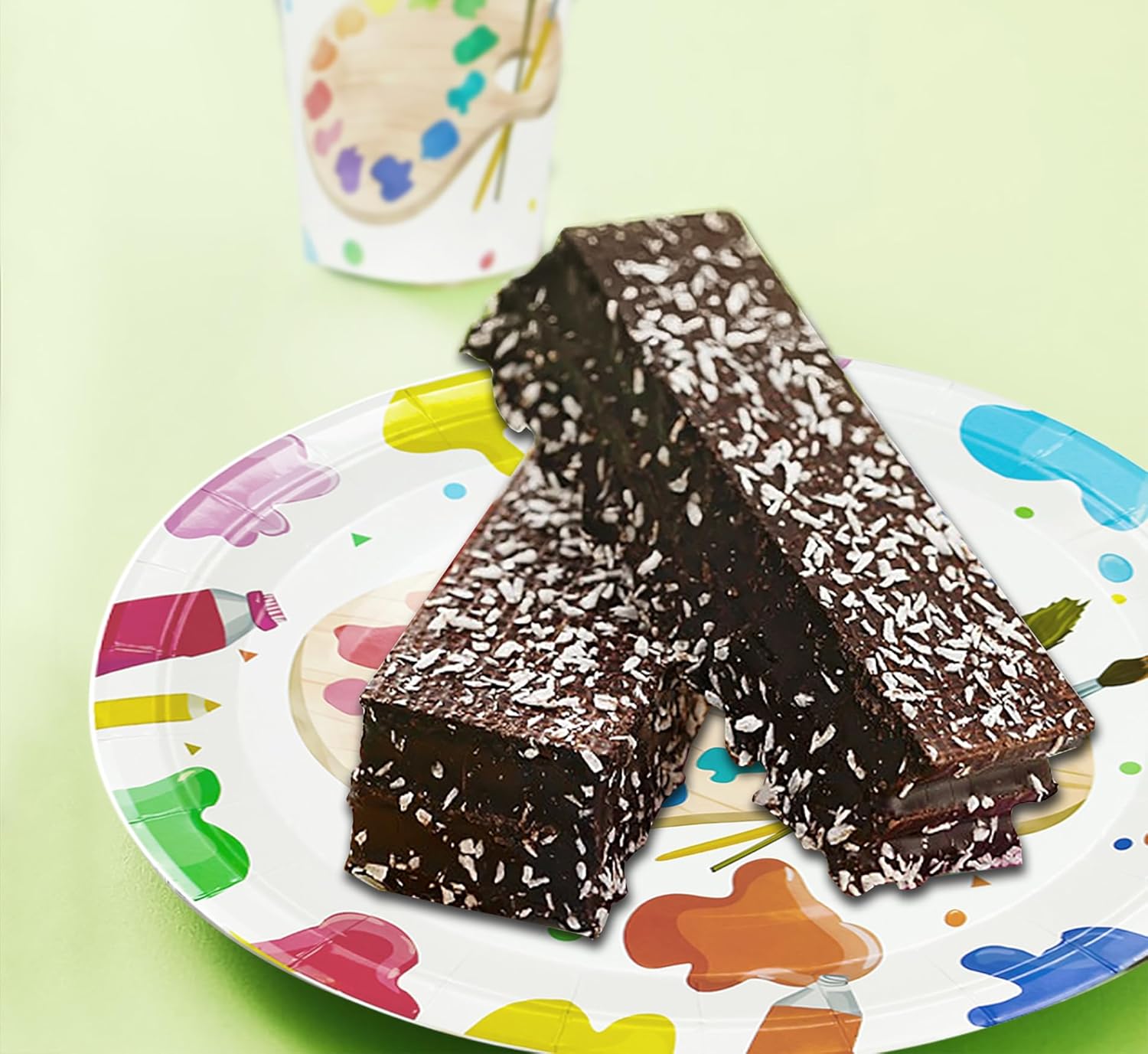 Art Paint Party Supplies Tableware - Paint Art Party Decorations Dinnerware, Plates, Napkins, Cups, Cutlery, Art Painting Themed Party Supplies For Birthday Baby Shower | Serves 24 image 5 of 7 B0CP29QXCG