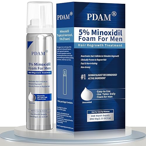 5% de minoxidil para el crecimiento del cabello de espuma de Minoxidil para hombres, tratamiento tópico de pérdida de cabello, cabello extra fuerte,