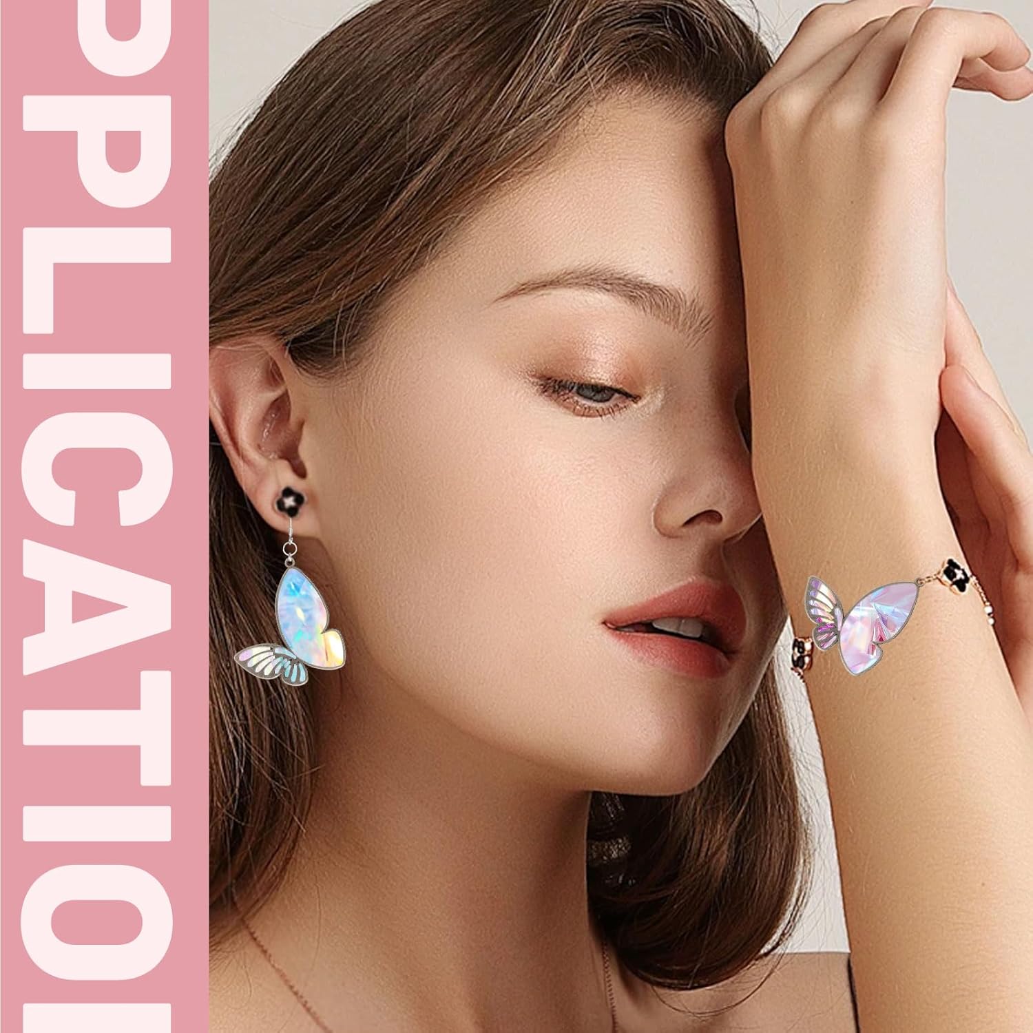 CHGCRAFT 24Pcs Alloy Butterfly Charms Antique Bronze Open Back Bezel Pendant Butterfly Pendants Open Bezel Charms Alloy Frame Pendants for Resin Jewelry Making - Image 7