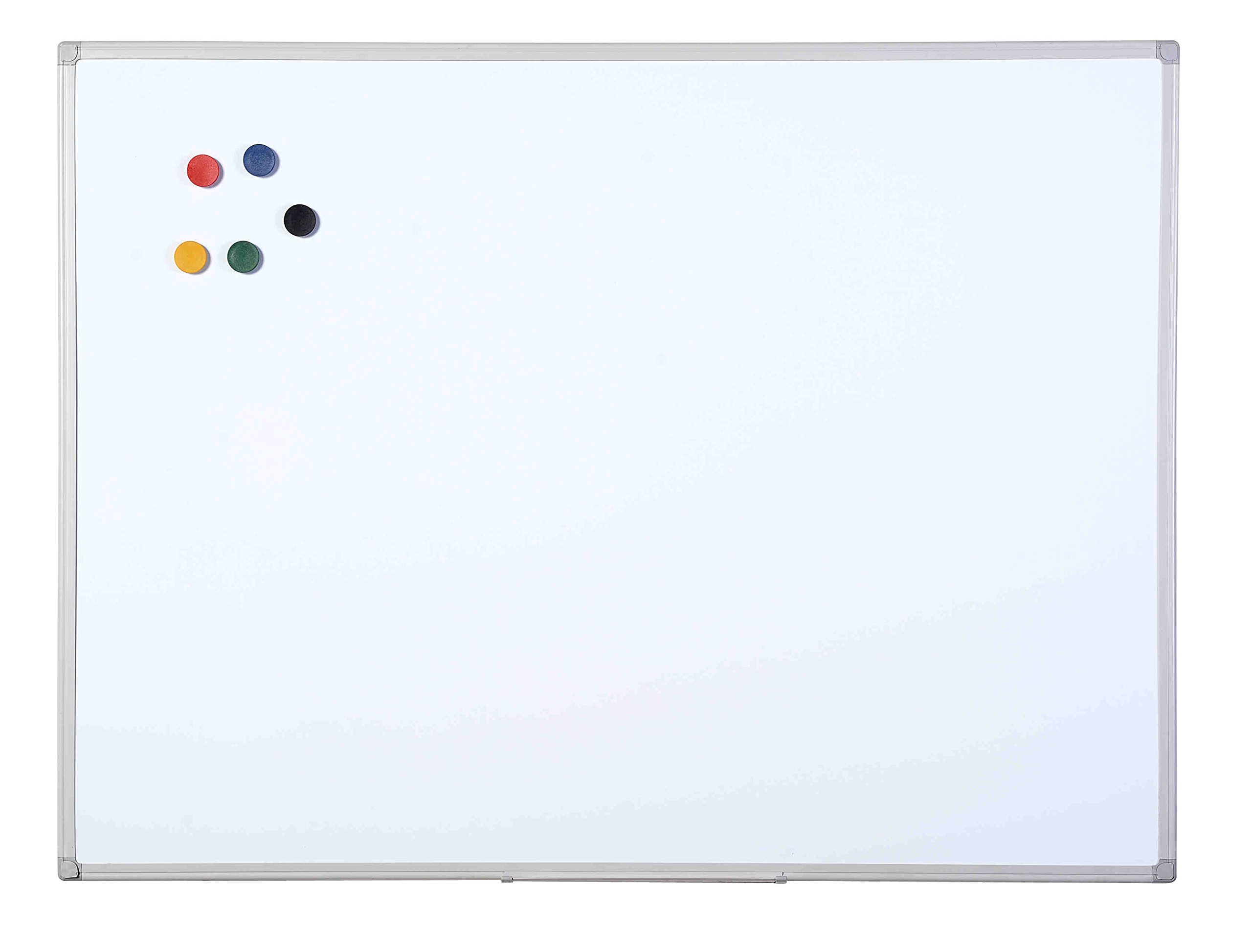 Bi-Office Grey Whiteboard, Laquered Steel Mag