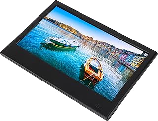 Monitor de Jogos, Monitor Portátil HD Interface Multimídia VGA AV DC USB IPS Tela Colorida de 7 Polegadas Com Controle Remoto para Escritório (Plugue dos EUA)