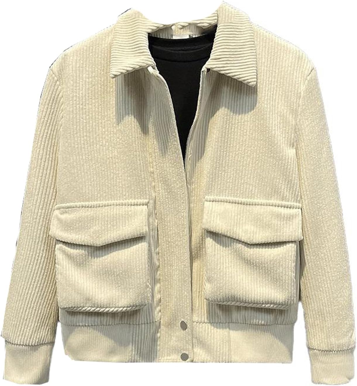 Corduroy Coat for Men, Korean Style Autumn and Winter Jacket, Men's Upperwear