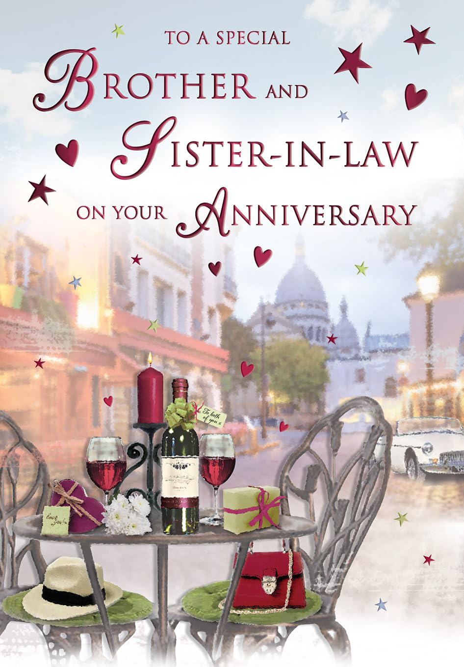 Regal Publishing STUNNING COLOURFUL RELAXING IN THE SUNSHINE BROTHER & SISTER-IN-LAW ANNIVERSARY CARD