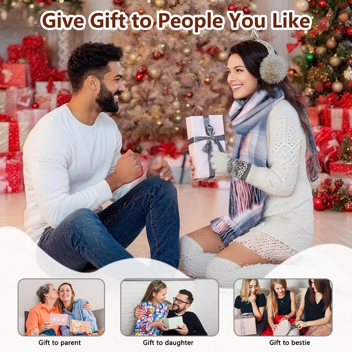 Heated Scarf for Women Rechargeable, Electric Heating Scarf with 3 Temperature Levels, Christmas Gifts for Women - Image 6