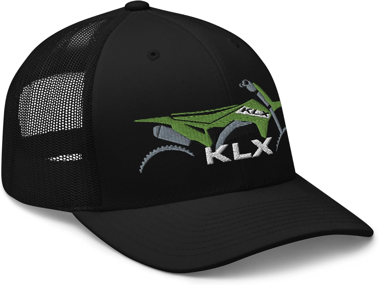 KLX Kawi Super Cross Motorcross Racing Embroidered Mesh Snapback Trucker Cap