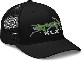 KLX Kawi Super Cross Motorcross Racing Embroidered Mesh Snapback Trucker Cap