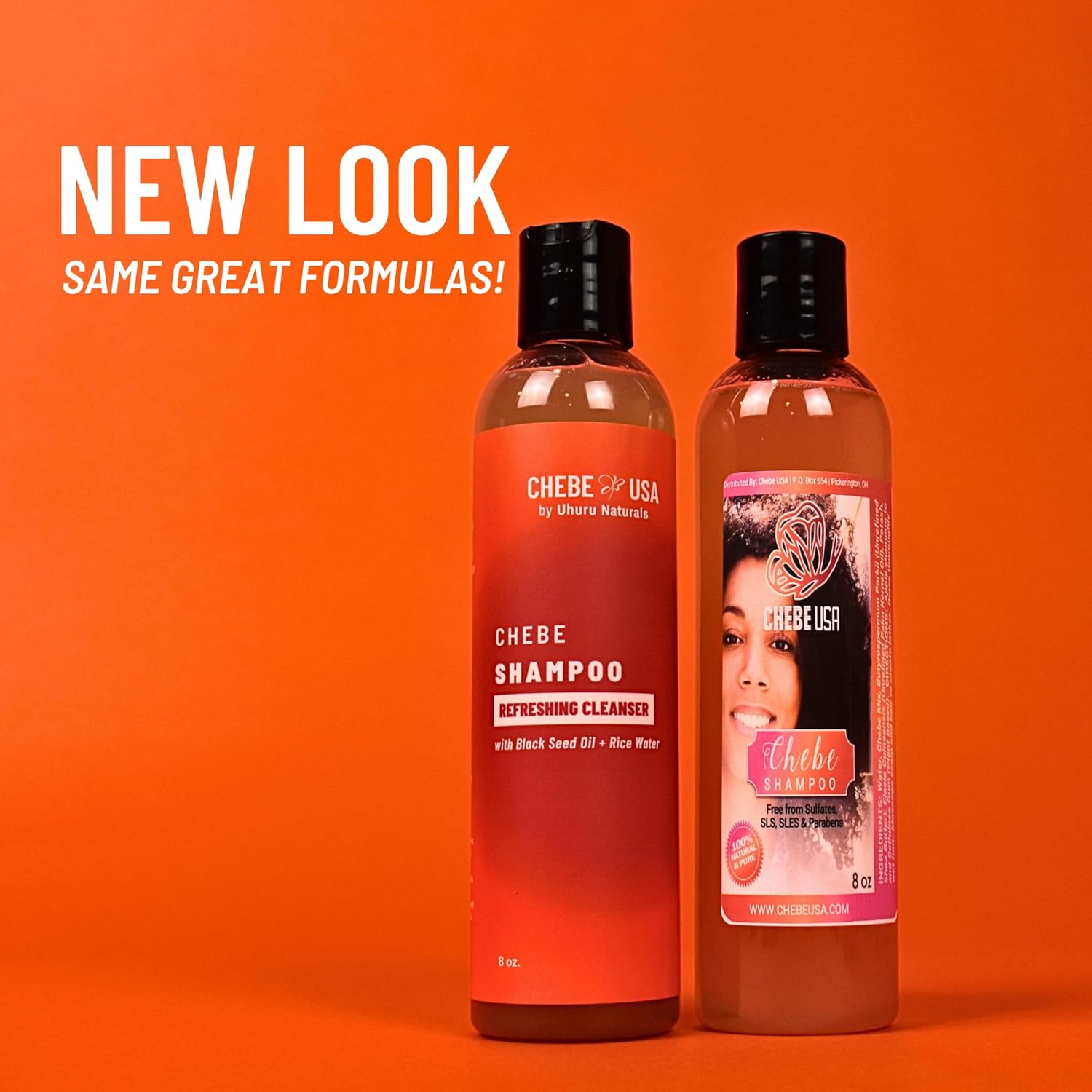 Uhuru Naturals Chebe Shampoo Refreshing Cleanser - Contains All-Natural Ingredients (8oz)