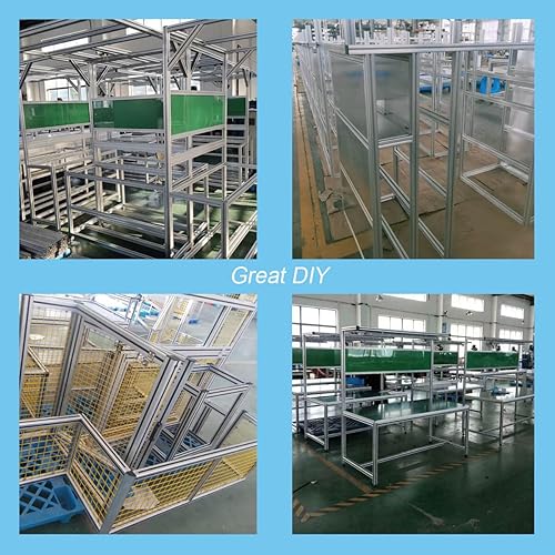 Miniatura 4 de 4 juegos de soportes de esquina 4040 con 5 agujeros en forma de L, placas de unión en conjunto para accesorios de extrusión de aluminio 4040, color