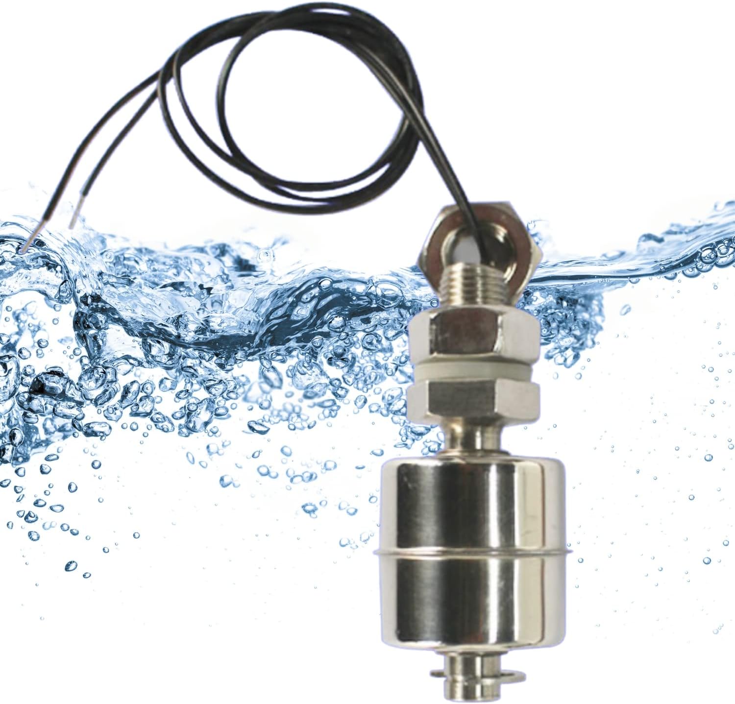 Liquid Level Sensor,Miniature Float Switch, Water Level Indicator and Alarm Indicator of Water Tank, Stainless Steel, high Temperature Resistance 150 ℃