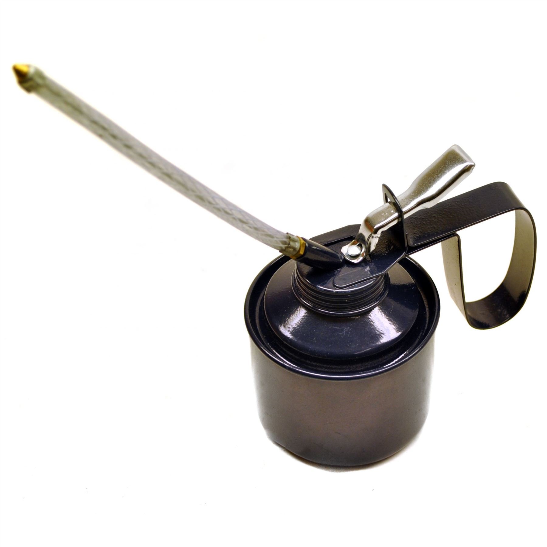Ab Tools 3/4 Pint Oil Metal Can With Flexible Spout Thumb Pump Mechanic Te327