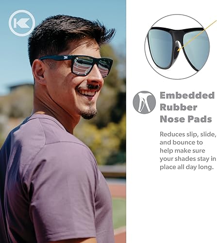 Miniatura 6 de Knockaround Torrey Pines Sport - Gafas de sol polarizadas para correr para mujeres y hombres, lentes resistentes a los impactos con protección