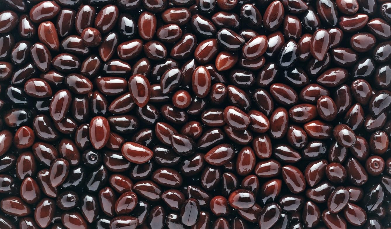 Kalogiros griechische Kalamata Oliven ganz 6x 1 kg – aus Griechenland Kalamon Olive mit Stein eingelegt in Salzlake – Perfekt zu Salaten, Pasta, Pizza, Olivenpasten, Soßen oder zu Brot und Wein