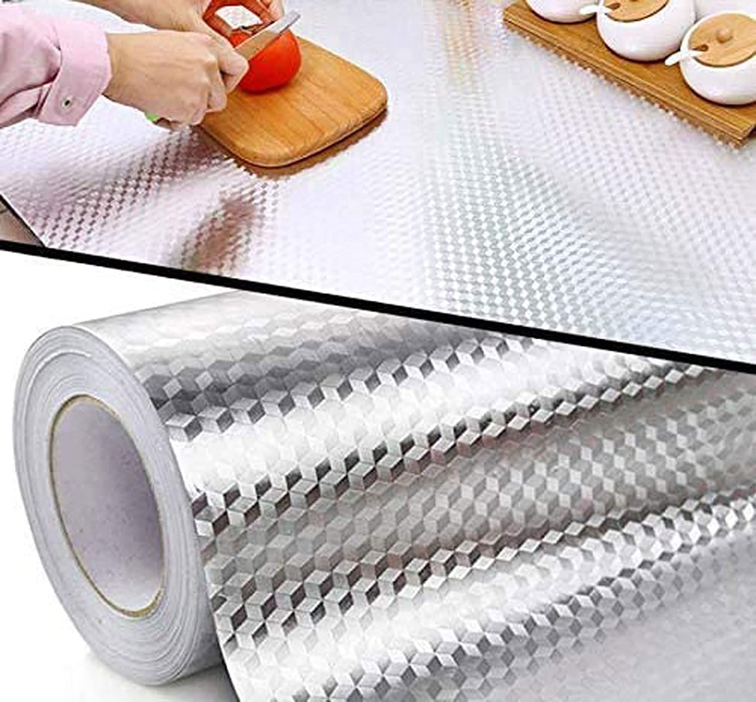 See full amazon price history chart for ELTON Kitchen Backsplash Wallpaper Oil Water Proof Heat resistant Stainless Steel Contact Paper Self Adhesive for Dishwasher Countertop Cabinet Drawer Shelf Liner (60x600cm, Silver Foil Mosaic) ELTON Kitchen Backsplash Wallpaper Oil Water Proof Heat resistant Stainless Steel Contact Paper Self Adhesive for Dishwasher Countertop Cabinet Drawer Shelf Liner (60x600cm, Silver Foil Mosaic) (B09WVNB6SS) Amazon Price History, Amazon Price Tracker