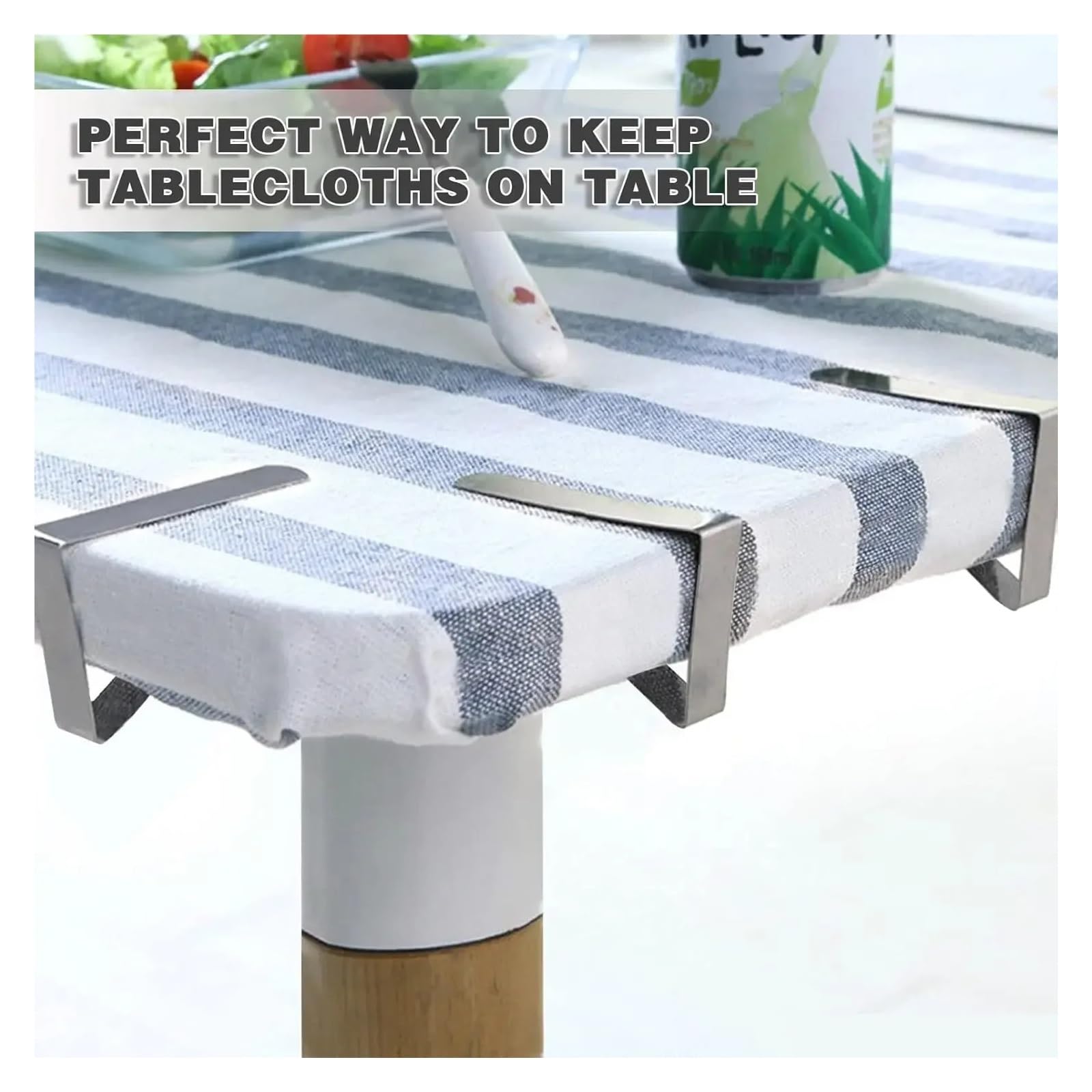 Tischdeckenklammern Tablecloth Clips-Picnic Table Cloth Clips-Stainless Steel Cover Clamps-Table Clips for Weddings Party