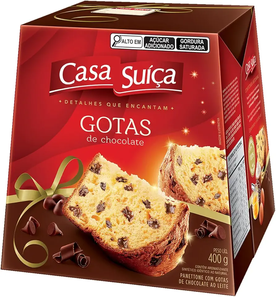Casa Suíça Panetones Casa Suiça Gotas 400G