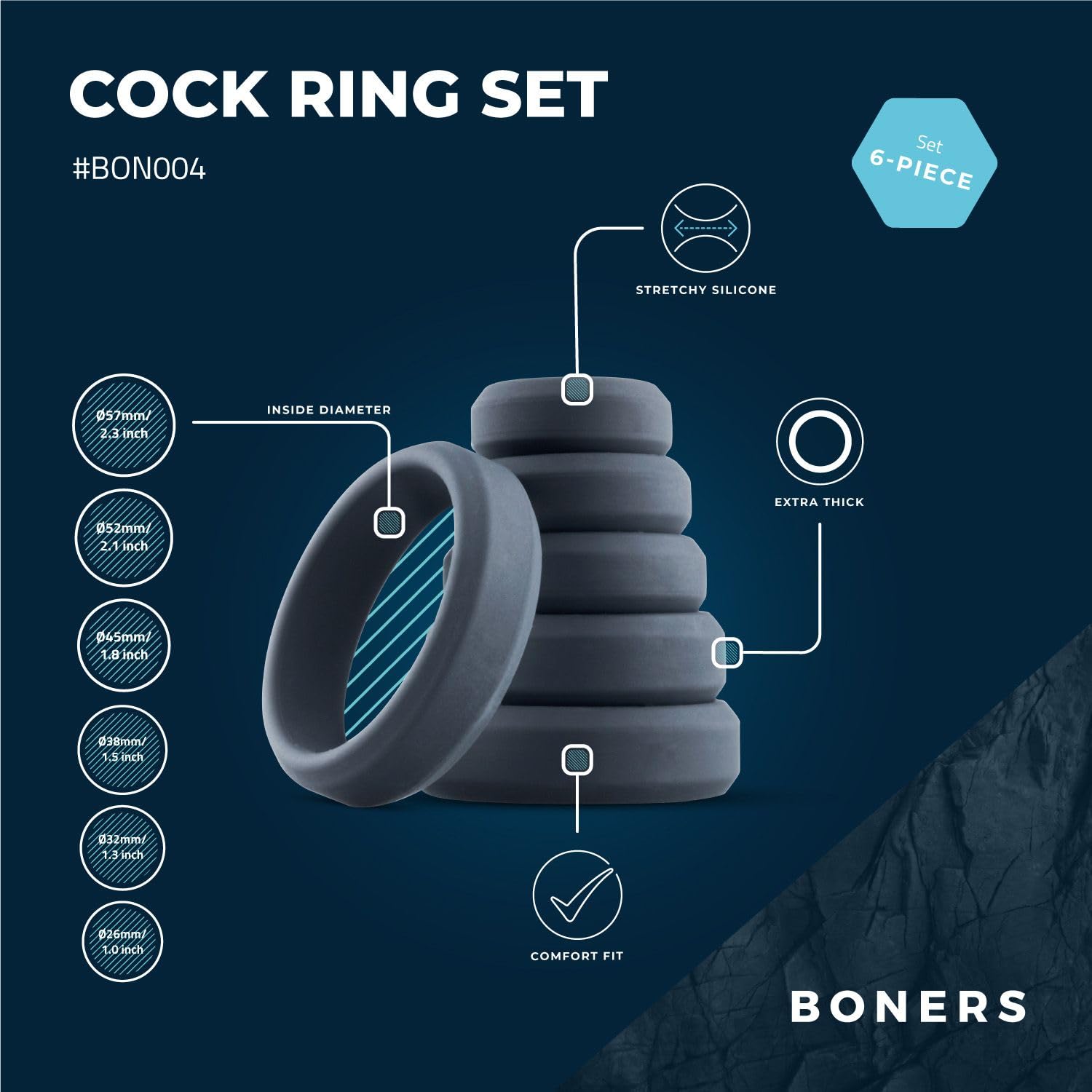 Boners Anello per il Pene - 138 g