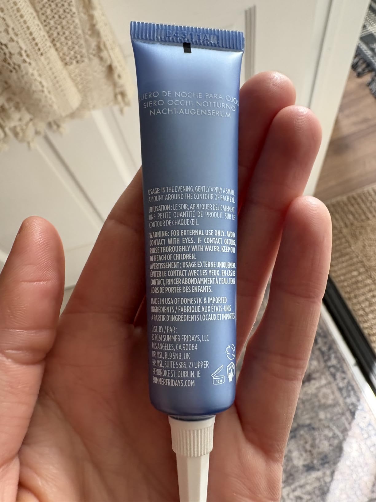 Jet Lag Overnight Eye Serum photo review