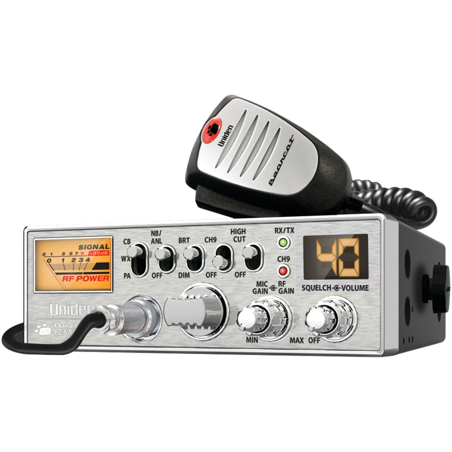 Uniden PC687 40-Channel CB Radio with Big Power Meter