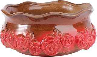 Cabilock Delicado 1 peça de plantas suculentas Vaso de cerâmica Retro Vaso de cerâmica para jardinagem (vermelho)