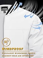 Vista 3 de TACVASEN Chaqueta ligera para hombre, casual, primavera, otoño, cortavientos, bombardero, con cremallera, con bolsillo