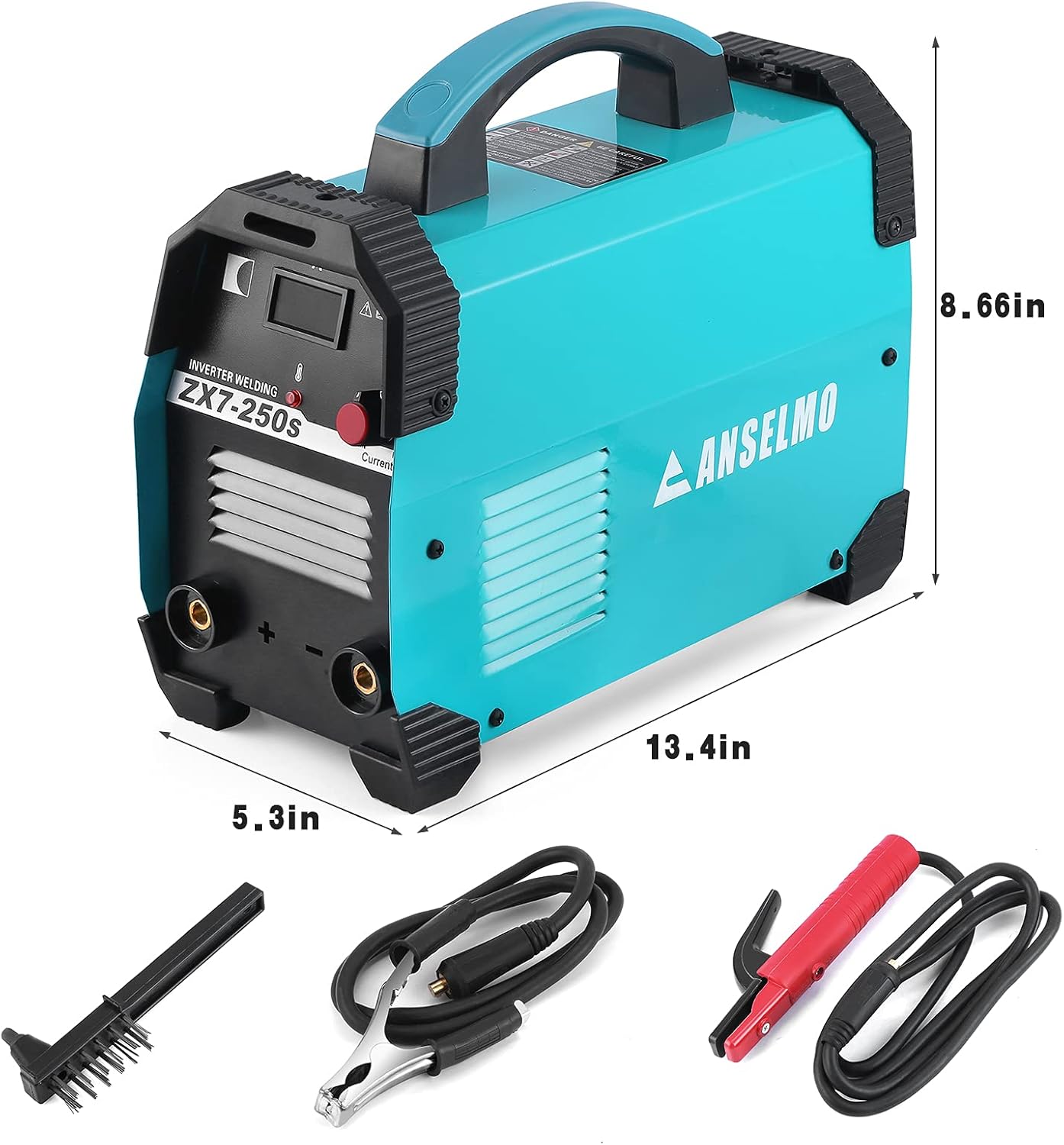 110/220V Welder Tig Mig Welder 160A ARC Welding Machine Stick Welder IGBT Digital Display LCD Welding Tool Kit with Welding Clamp and Brush - - 