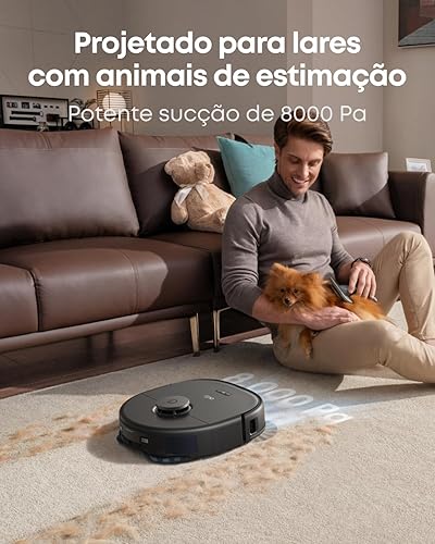Miniatura 4 de eufy X10 Pro Omni - Robot aspirador y trapeador, succión de 8,000 Pa, elevación automática y detección de alfombras, evita obstáculos, lavado y