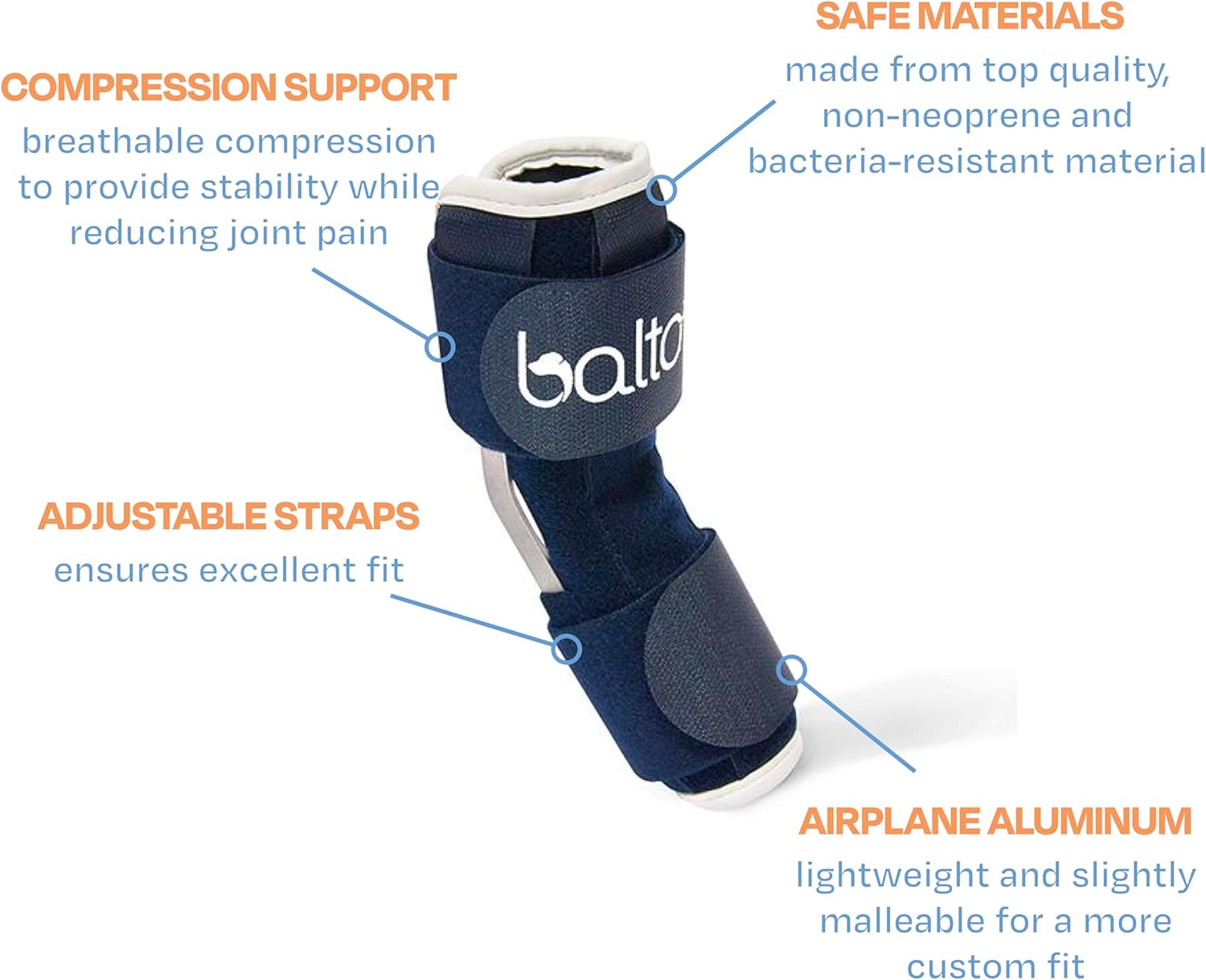 Balto Feline Hock Brace – Cat Ankle Brace – Brace with Aluminum Splints – Pre/Post Surgery Helps Support Arthritis and Unstable Joints – Back Leg Support (XX-Small)