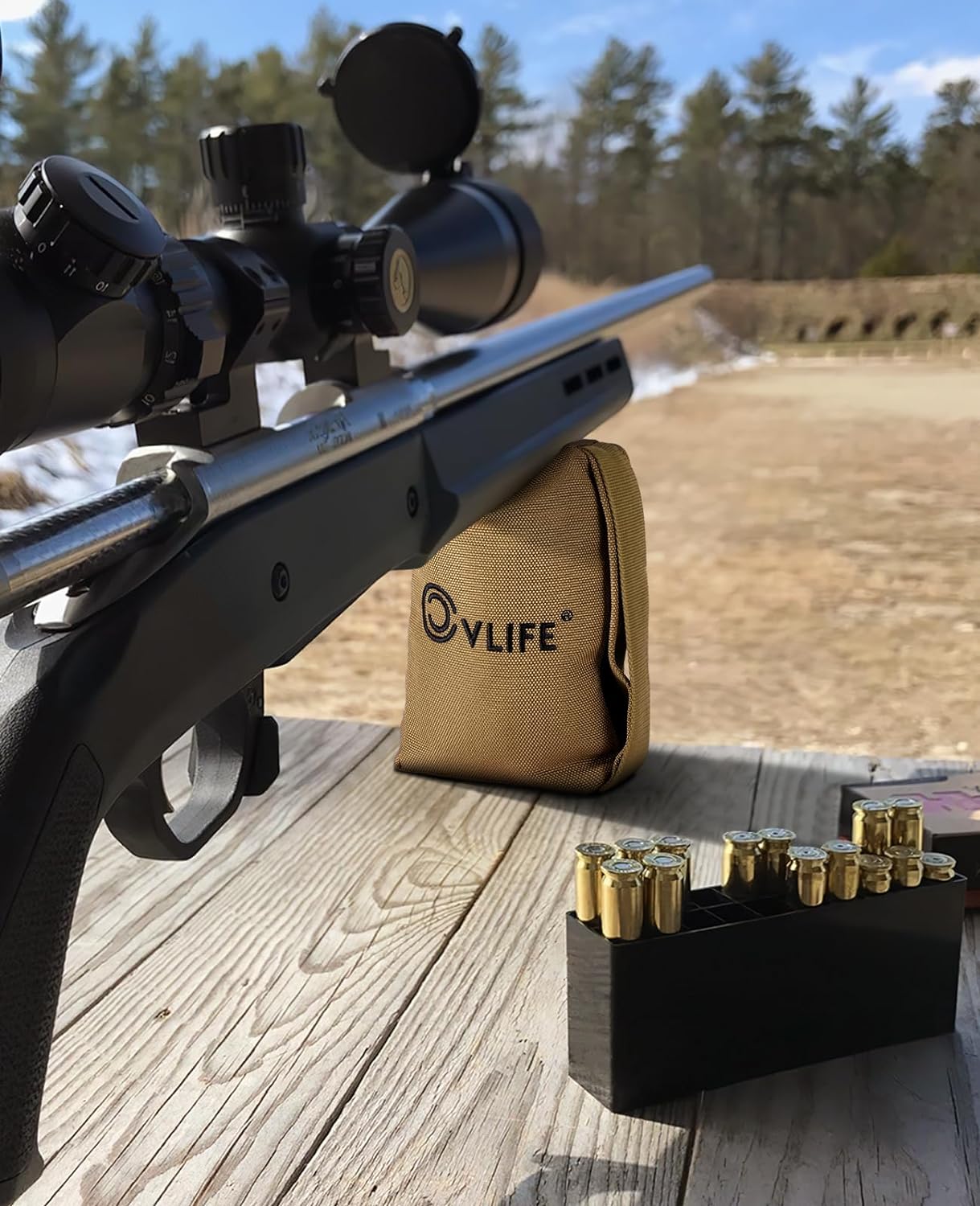 CVLIFE Shooting Rest Bag Pre-Filled Gun Holders Shooting Bags Rest for Long Range Outdoor Range and Hunting - Image 6