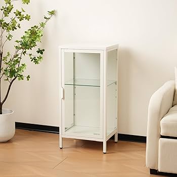 【幅40cm×奥行35cm×高さ120cm】コレクションケース　ホワイト 幅40cm×奥行35cm×高さ120cm】コレクションケース ホワイト