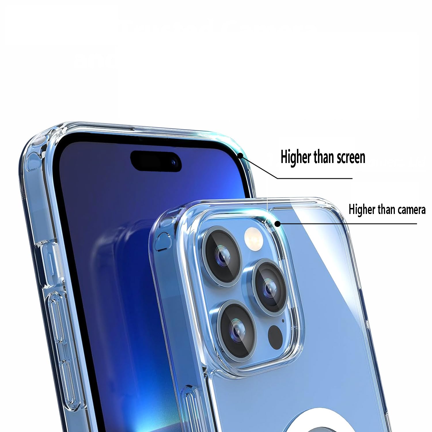 Transparente magnetische Schutzhülle für iPhone 16 Pro, magnetisch, kompatibel mit MagSafe kabellosem Ladegerät, schmale Passform, transparent, harter PC, weiche TPU-Rückseite,